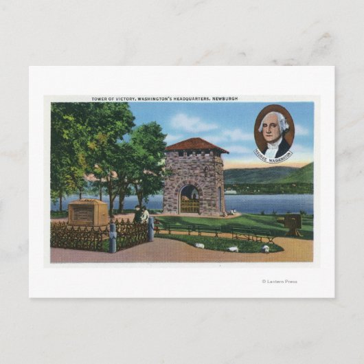George Washington's hoofdkwartier, toren van de Vi Briefkaart (Voorkant)