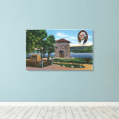 George Washington's hoofdkwartier, toren van de Vi Canvas Afdruk (Insitu (Houten vloer))