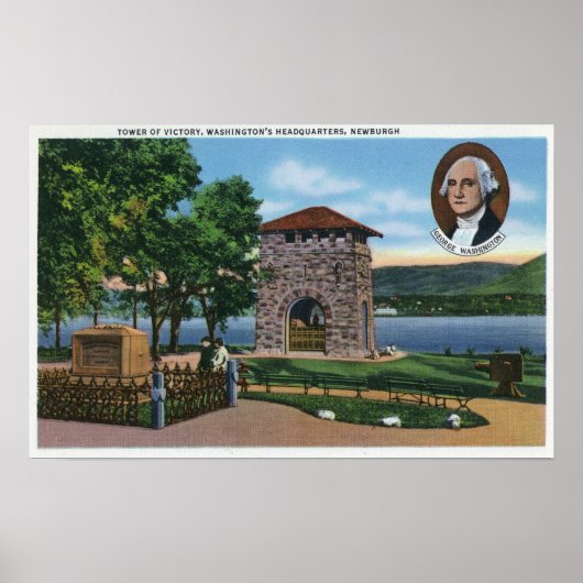 George Washington's hoofdkwartier, toren van de Vi Poster (Voorkant)