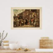 George Washington's Inauguratie in Philadelphia Poster (Keuken)