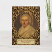 George Washington's mam Moederdag Kaart (Voorkant)