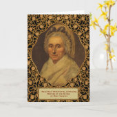 George Washington's mam Moederdag Kaart (Gele Bloem)