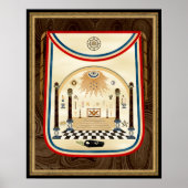 George Washington's Masonic Schort Art Poster (Voorkant)