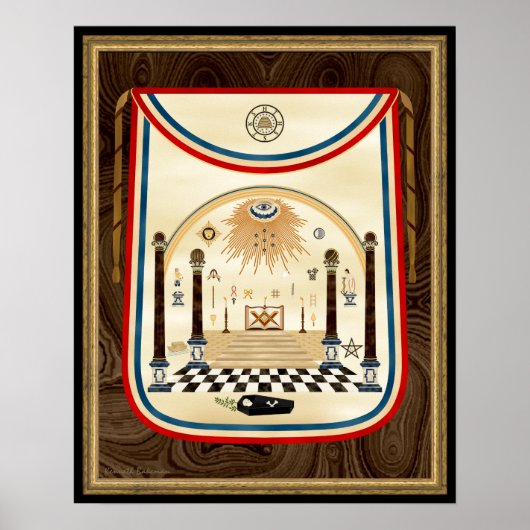 George Washington's Masonic Schort Art Poster (Voorkant)