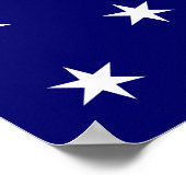 George Washington's persoonlijke vlag Poster (Hoek)