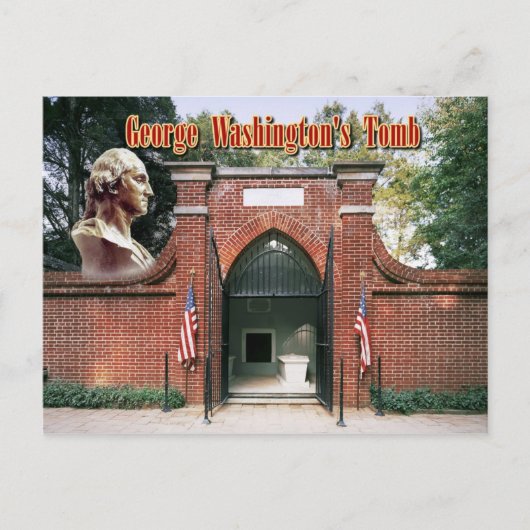 George Washington's Tomb, Mount Vernon Briefkaart (Voorkant)