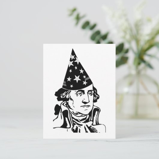 George Washington's verjaardag Briefkaart (Staand voorkant)