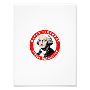 George Washington's verjaardag Fotouitbreiding Foto Afdruk