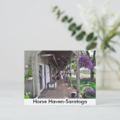 George Weaver Stables in Saratoga Briefkaart (Staand voorkant)