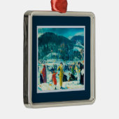 George Wesley Bellows - Love of Winter - Kerstmis Metalen Ornament (Rechts)