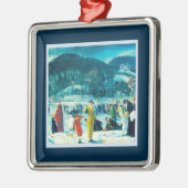George Wesley Bellows - Love of Winter - Kerstmis Metalen Ornament (Links)