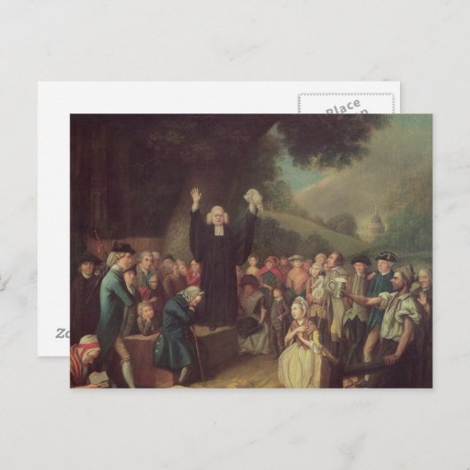 George Whitefield preken Briefkaart (Voorkant / Achterkant)