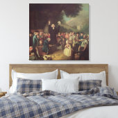 George Whitefield preken Canvas Afdruk (Insitu (Slaapkamer))