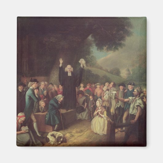 George Whitefield preken Magneet (Voorkant)