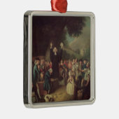 George Whitefield preken Metalen Ornament (Rechts)