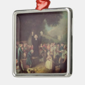 George Whitefield preken Metalen Ornament (Links)