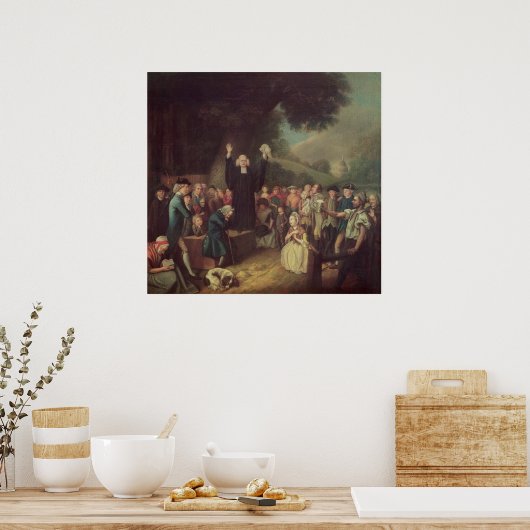 George Whitefield preken Poster (Keuken)