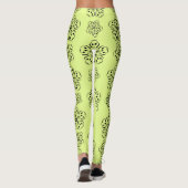 Georgeous Mindaro Yellow Mandela Pattern Leggings (Achterkant)