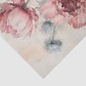Georgeous Peony Botanical Flower Illustration Tissuepapier (Detail)