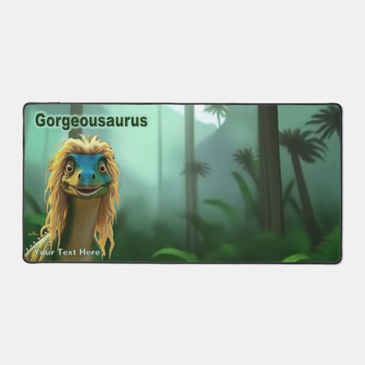 Georgeousaurus Blond Dinosaur Bureaumat (Voorkant)
