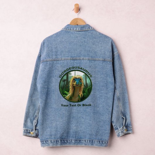 Georgeousaurus Blond Dinosaur Denim Jacket (Hangar)