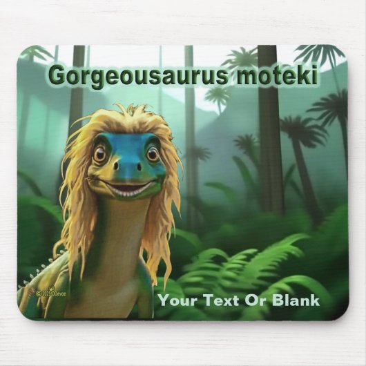 Georgeousaurus Blond Dinosaur Muismat (Voorkant)