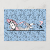 Georges Barbier 1920 Mode Lady en Bird Briefkaart (Voorkant)