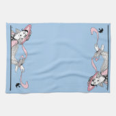 Georges Barbier 1920 Mode Lady en Bird Theedoek (Horizontaal)