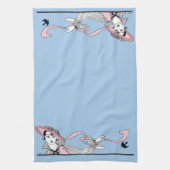 Georges Barbier 1920 Mode Lady en Bird Theedoek (Verticaal)