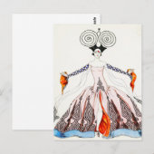 Georges Barbier Art Deco Mode Briefkaart (Voorkant / Achterkant)