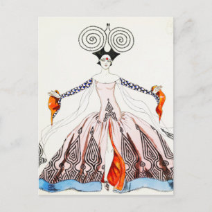Georges Barbier Art Deco Mode Briefkaart