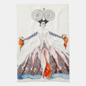 Georges Barbier Art Deco Mode Kitchen Towel Theedoek (Verticaal)
