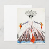 Georges Barbier Art Deco Mode Note Card Kaart (Voorkant / Achterkant)