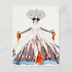 Georges Barbier Art Deco Mode Note Card Kaart