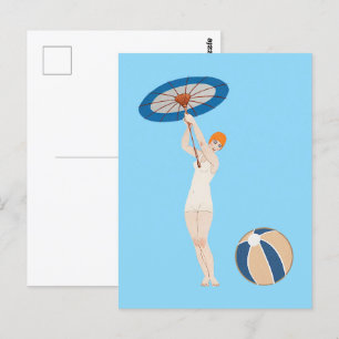 Georges Barbier Au Lido 1924 Mode Briefkaart