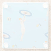 Georges Barbier Au Lido 1924 Mode Glazen Onderzetter (Achterkant)