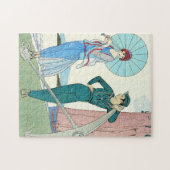 Georges Barbier Lady aan de Beach Puzzle Legpuzzel (Horizontaal)