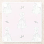 Georges Barbier, Mode uit de jaren twintig Glazen Onderzetter (Achterkant)