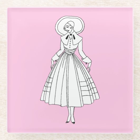 Georges Barbier, Mode uit de jaren twintig Glazen Onderzetter (Voorkant)