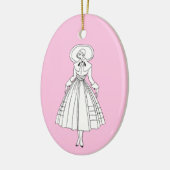 Georges Barbier, Mode uit de jaren twintig Keramisch Ornament (Links)