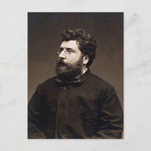 georges bizet briefkaart (Voorkant)