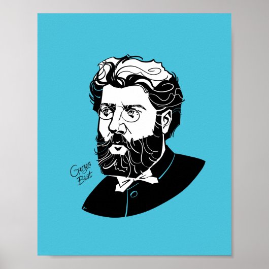 Georges Bizet Poster (Voorkant)