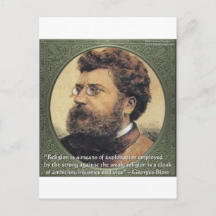 Georges Bizet Religie Schaamte Citaat Cadeaus & Ka Briefkaart