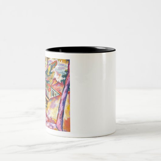 Georges Braque Landscape in L'Estaque Tweekleurige Koffiemok (Center)