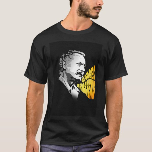 Georges Brassens T-shirt (Voorkant)