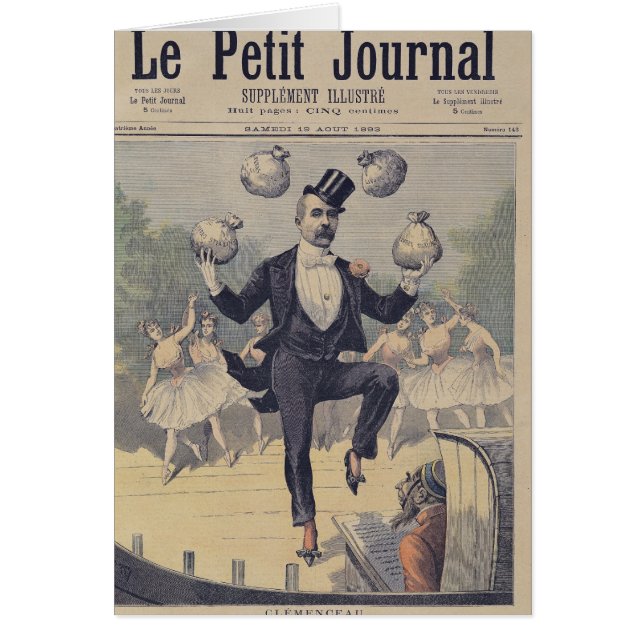 Georges Clemenceau jongling bags in het Engels (Voorkant)