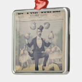 Georges Clemenceau jongling bags in het Engels Metalen Ornament (Links)