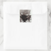 Georges Courteline Vierkante Sticker (Tas)