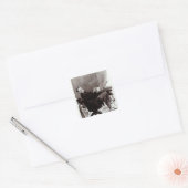 Georges Courteline Vierkante Sticker (Envelop)