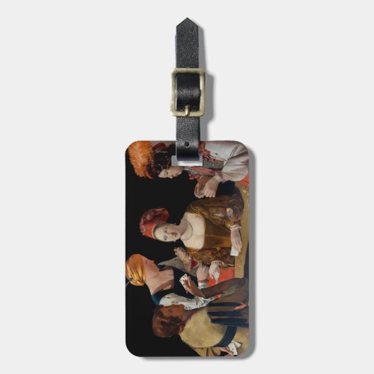 Georges de la Tour - Cheat with Ace of Diamonds Bagagelabel (Voorkant verticaal)